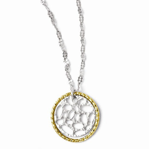 Sterling Silver Gold-Tone Flash Plated Necklace