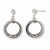 Sterling Silver Ruthenium-plated Post Dangle Earrings