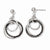 Sterling Silver Ruthenium-plated Post Dangle Earrings