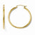 14k Yellow Gold 2mm Polished Hoop Earrings