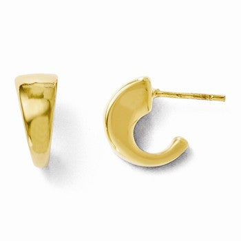 14k Yellow Gold Polished Post Earrings