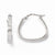 14k White Gold Polished Hoop Earrings