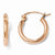 14k Rose Gold 2mm Polished Hoop Earrings