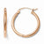 14k Rose Gold 2mm Polished Hoop Earrings