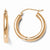 14k Rose Gold 3mm Polished Hoop Earrings