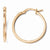 14k Rose Gold Polished Hoop Earrings