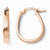 14k Rose Gold Polished U-Shape Hoop Earrings