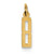 14k Gold Small Polished Elongated 8 Charm hide-image