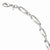 14K White Gold Polished Fancy Link Bracelet