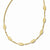 14K Yellow Gold Textured and Satin Necklace