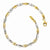 14K White and Yellow Gold Polished Fancy Link Bracelet