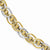 14K White and Yellow Gold Polished and Textured Fancy Link Bracelet