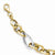 14K White and Yellow Gold Polished Fancy Link Bracelet