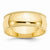 14k Yellow Gold 8mm Milgrain Half Round Wedding Band