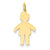 14k Gold Plain Polished Small Boy Charm hide-image