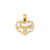 Sweet 16 Heart Charm in 14k Gold Two-tone