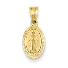 14k Gold Miraculous Medal Charm hide-image