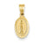 14k Gold Miraculous Medal Charm hide-image