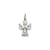 Praying Angel Charm in 14k White Gold