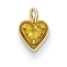 14ky November Birthstone Heart Charm hide-image