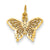 14k Gold Butterfly Charm hide-image