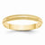 14k Yellow Gold 3mm Lightweight Milgrain Half Round Wedding Band