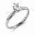 14k White Gold Forever Brilliant 7x5mm Oval Solitaire Ring