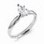 14k White Gold Forever Brilliant 8x4mm Marquise Solitaire Moissanite Ring