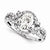 14k White Gold Moisssanite Wedding set, Size 7, Jewelry Ring