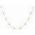 14K Yellow Gold Murano Glass Bead Necklace