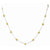 14K Yellow Gold Murano Glass Xbead Necklace