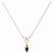 14K Yellow Gold Murano Glass Bead V Necklace