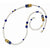 14K Yellow Gold Pearl & Murano Glass Bead Necklace