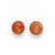Sterling Silver Orange Gold Color Murano Glass Earrings