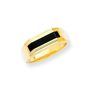 14k Yellow Gold Black Onyx Ring