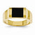 14k Yellow Gold Mens Onyx Ring