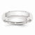 Platinum 5mm Polished Beveled Edge Wedding Band