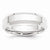 Platinum 6mm Polished Beveled Edge Wedding Band