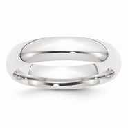 Platinum 5mm Comfort-Fit Wedding Band