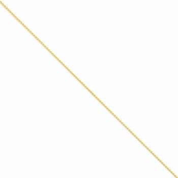 14K Yellow Gold Solid Polished Spiga Chain