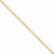 14K Yellow Gold Solid Polished Cable Chain Anklet