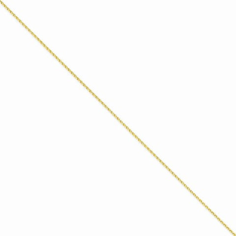 14K Yellow Gold Parisian Wheat Chain Anklet