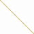 14K Yellow Gold Diamond-Cut Spiga Chain Anklet