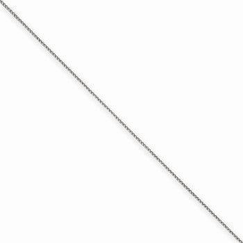 14K White Gold Spiga Chain