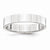 Platinum 4mm Flat Wedding Band