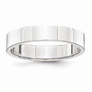 Platinum 4mm Comfort-Fit Flat Wedding Band