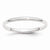 Platinum 2mm Half-Round Wedding Band