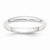 Platinum 3mm Half-Round Wedding Band