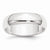 Platinum 6mm Half-Round Wedding Band