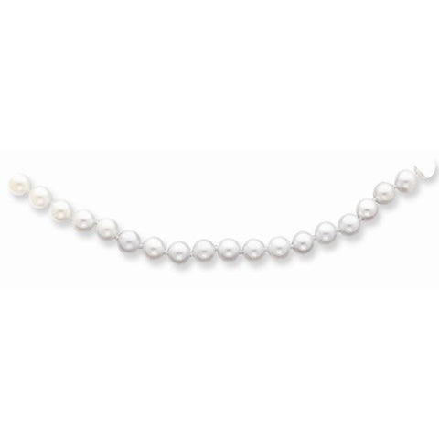 14K Yellow Gold 5.5-6Mm White Akoya Saltwater Cultured Pearl Bracelet